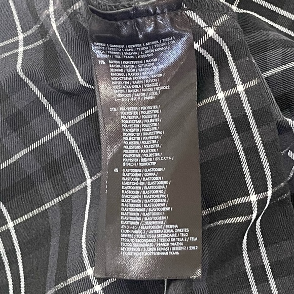 Killstar Size Small Black White Plaid Menace Collar Mini Dress Grunge Goth Punk - Picture 6 of 6